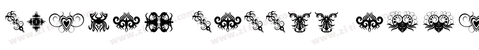 Tribal Tattoo Addict字体转换
